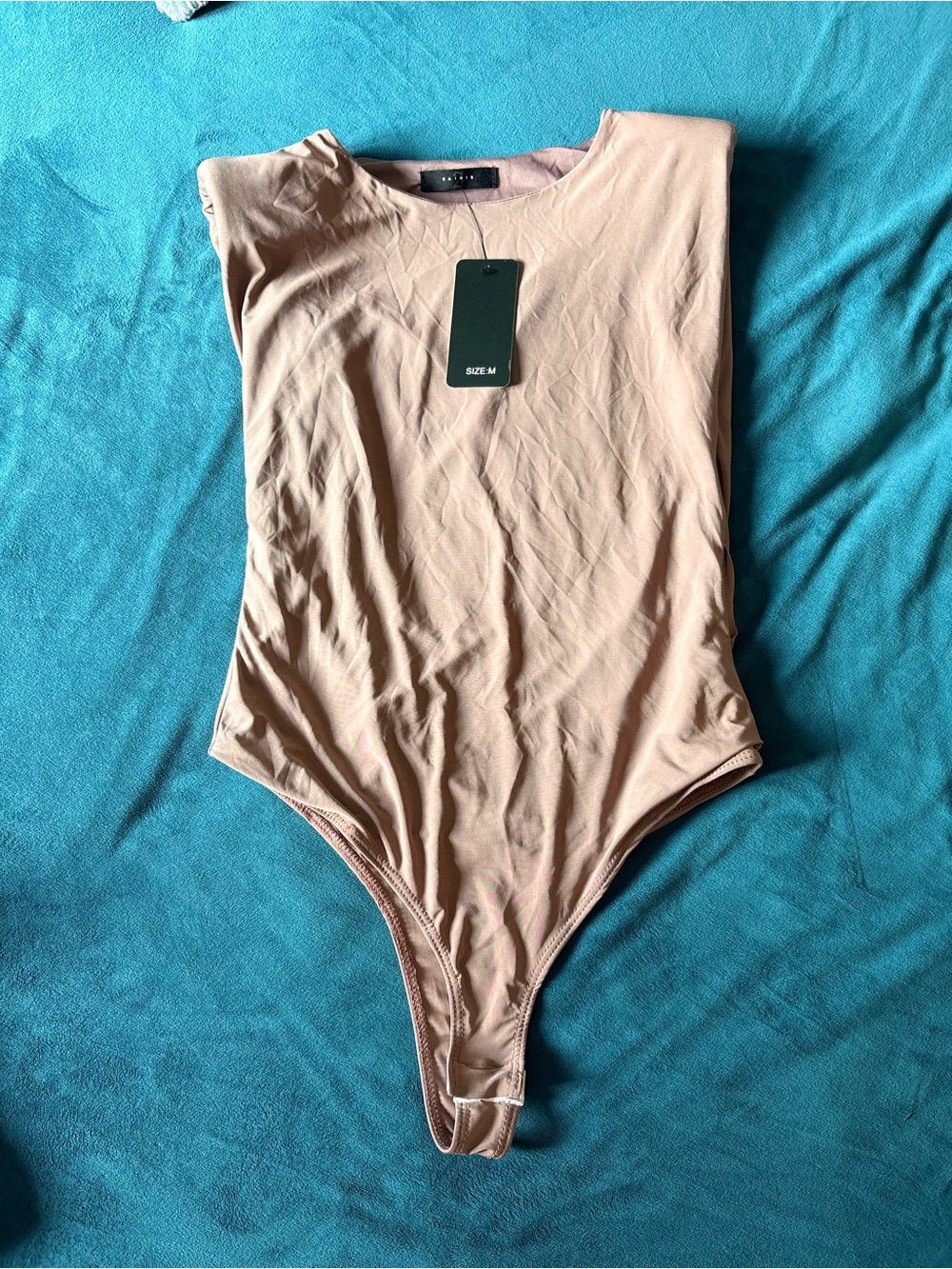NWT Sleeveless Nude/Taupe Bodysuit